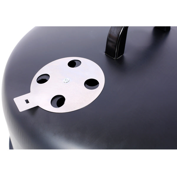 17 Inch Steel Charcoal Smoker For Outdoor BBQ