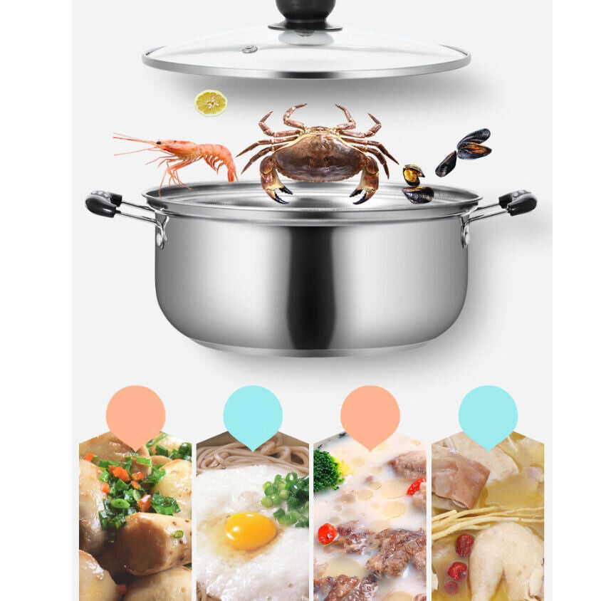 5 Pcs Stainless Steel Induction Saucepan Set