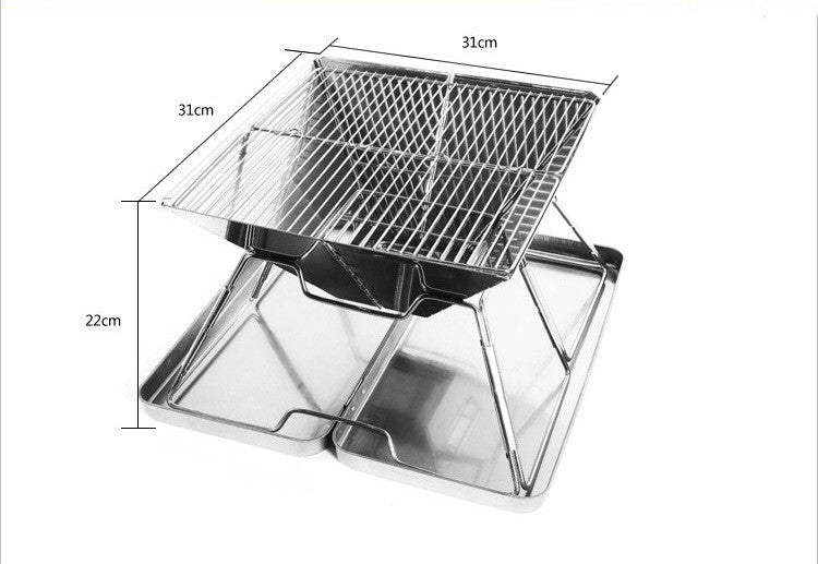 Portable Foldable Outdoor Barbecue Medium Grill