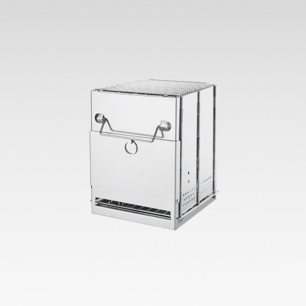 Stainless Steel Folding Outdoor Square Wood Stove