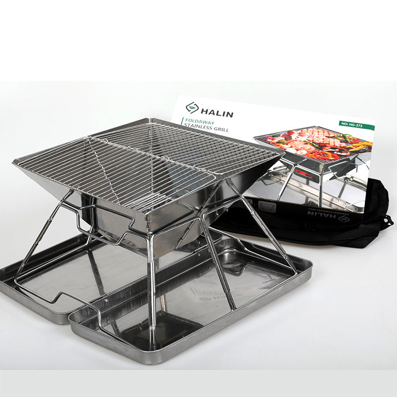 Portable Foldable Outdoor Barbecue Medium Grill