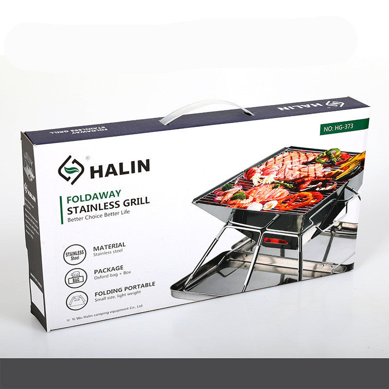 Portable Foldable Outdoor Barbecue Medium Grill