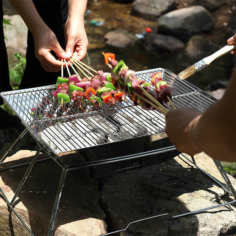 Portable Foldable Outdoor Barbecue Medium Grill