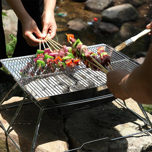 Portable Foldable Outdoor Barbecue Medium Grill