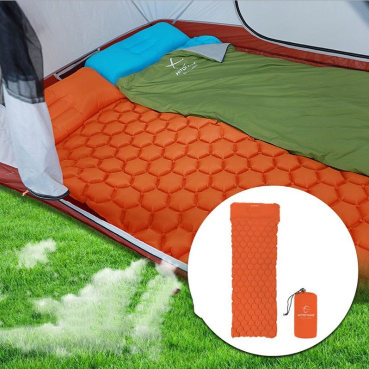 Outdoor Inflatable Honeycomb Camping Mattress