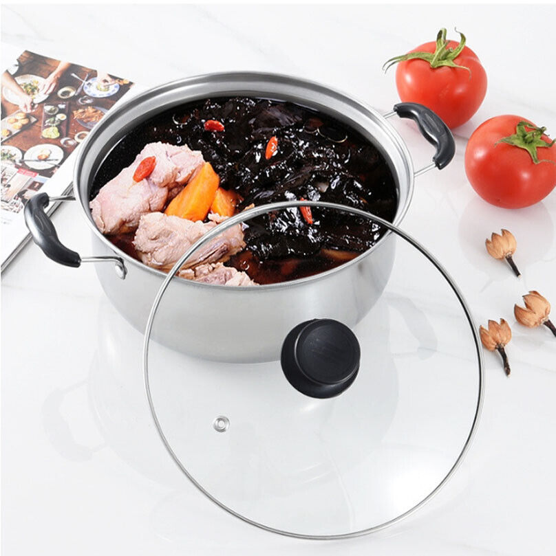 5 Pcs Stainless Steel Induction Saucepan Set