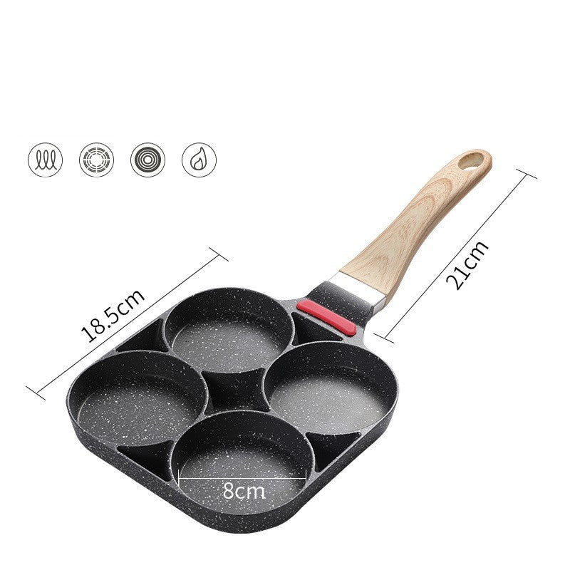 Non-Stick 4 Hole Fried Egg Dumpling Pot