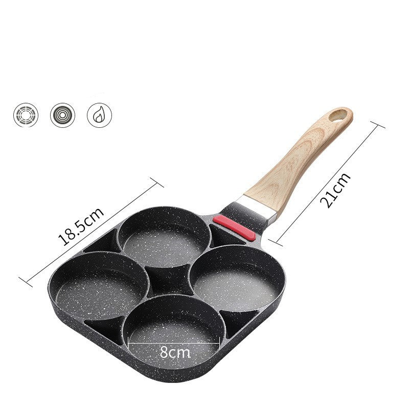 Non-Stick 4 Hole Fried Egg Dumpling Pot