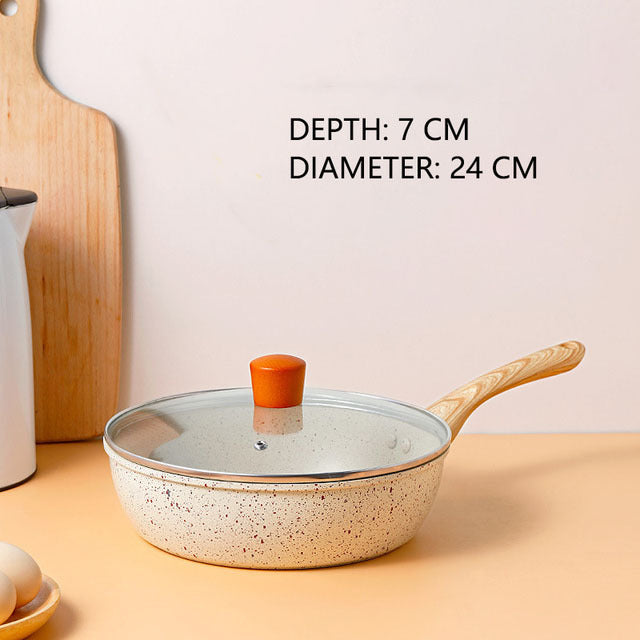 Non Stick Household Medical Stone Pan