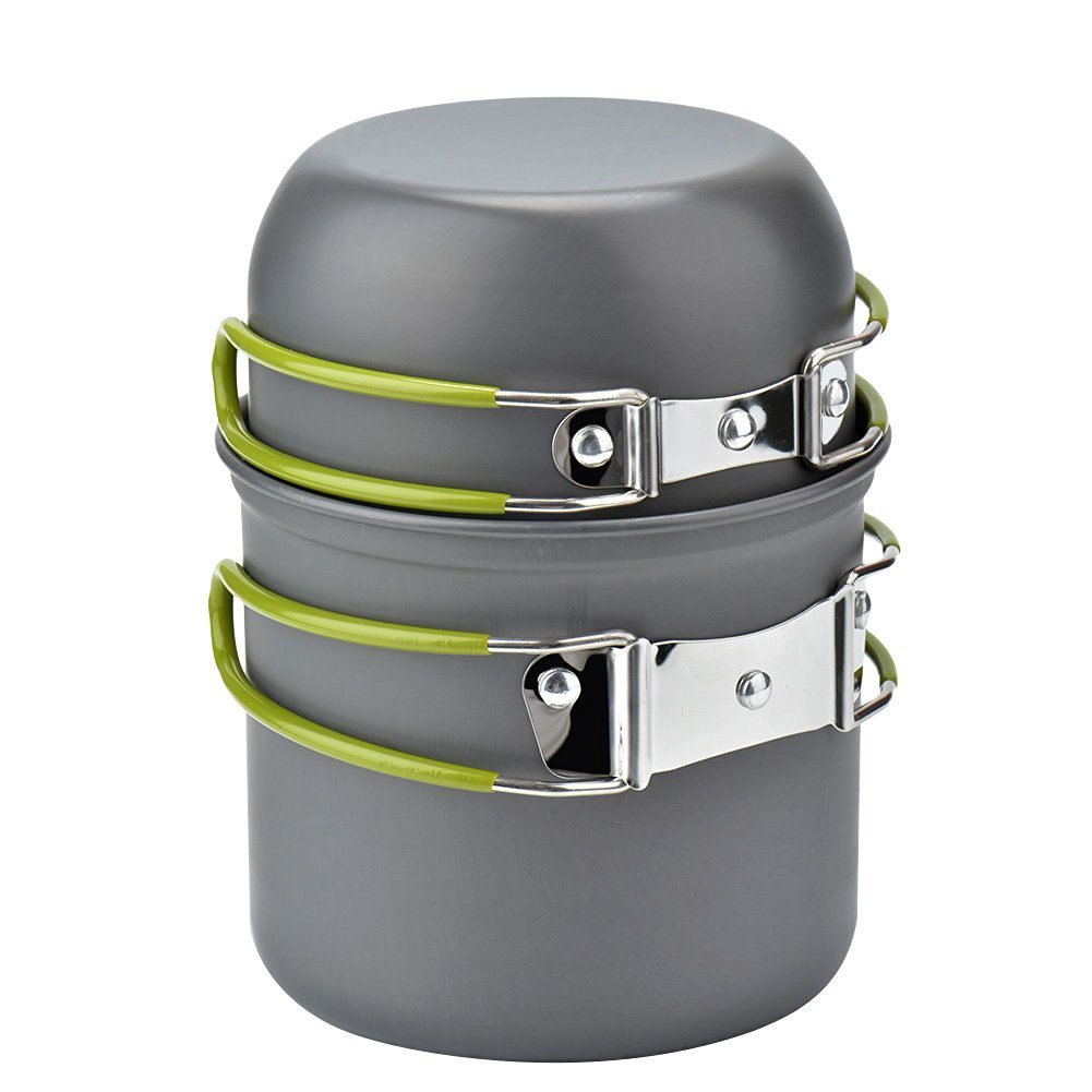 Aluminum Outdoor Camping Cookware Pot Kit