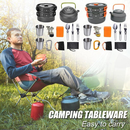 Aluminum Outdoor Camping Cookware Pot Kit