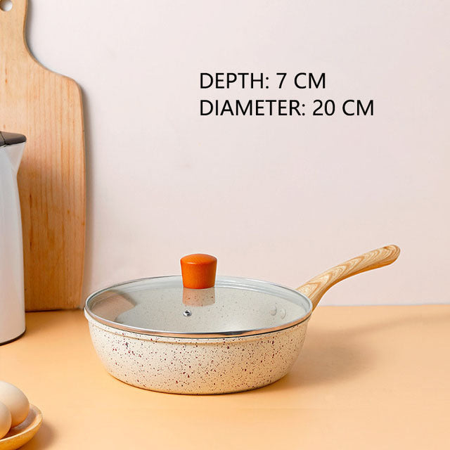 Non Stick Household Medical Stone Pan