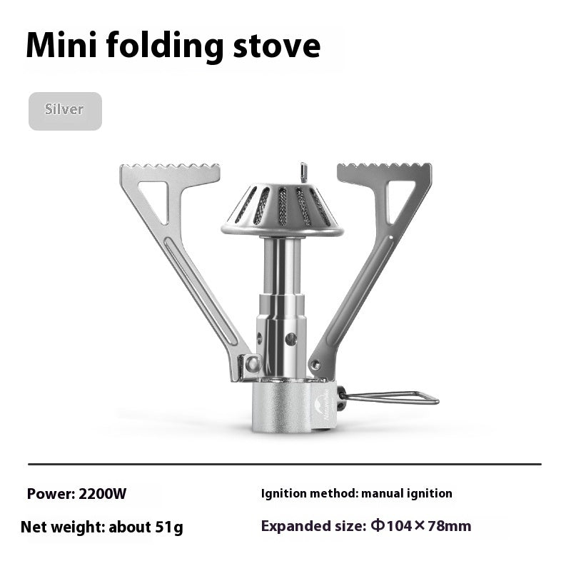 Outdoor Ultra-light Mini Foldable Gas Furnace Stove