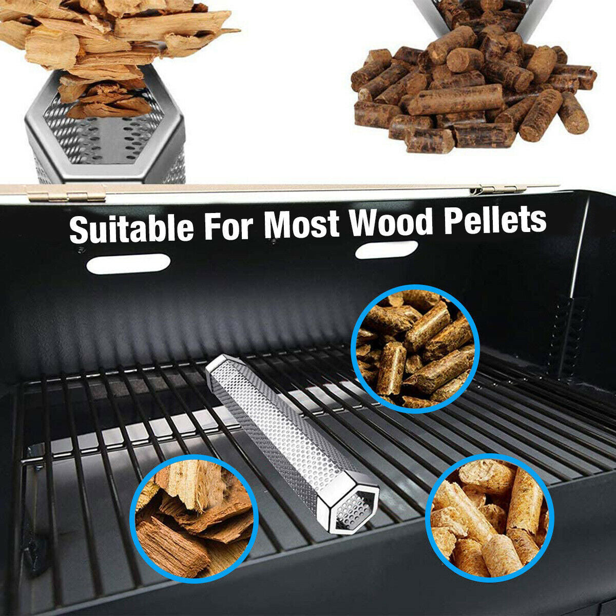 Stainless Steel Storing Charcoal Barbecue Smoker
