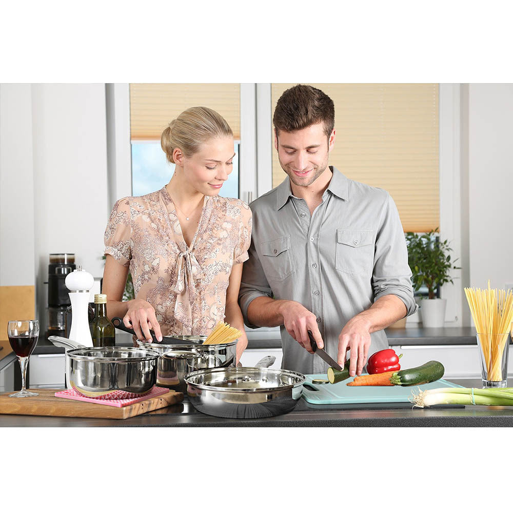 Stainless Steel Non-Stick Pot Set With Lid