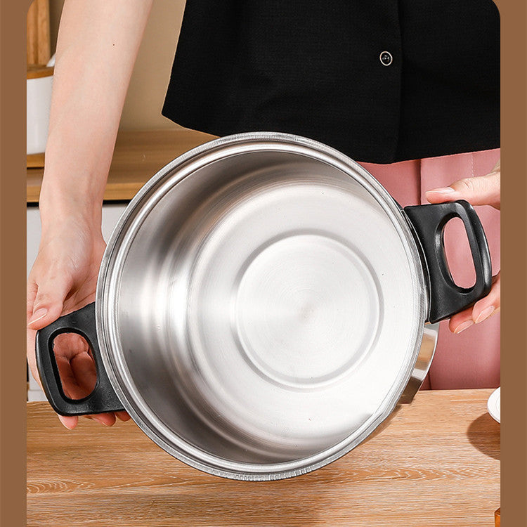 Stainless Steel Frying Pan Milk & Soup Pot with Kettle