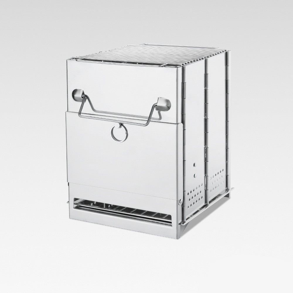 Stainless Steel Folding Outdoor Square Wood Stove