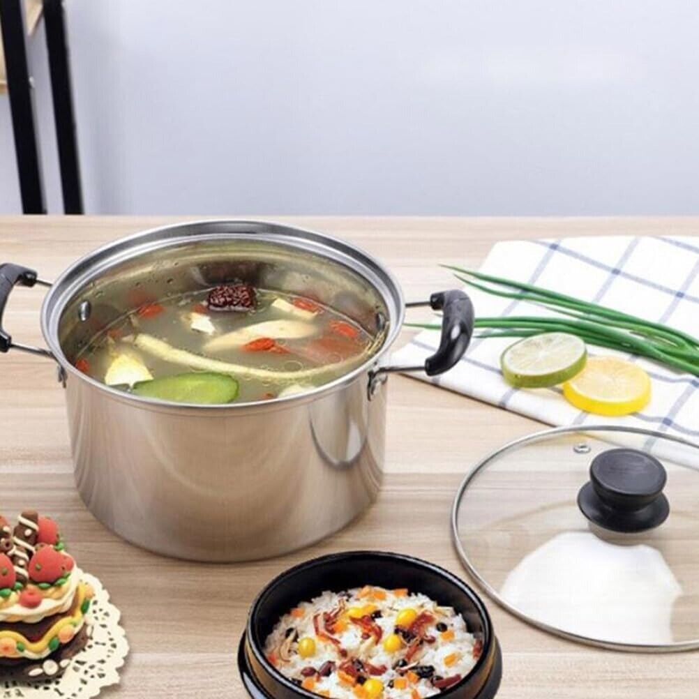 5 Pcs Stainless Steel Induction Saucepan Set