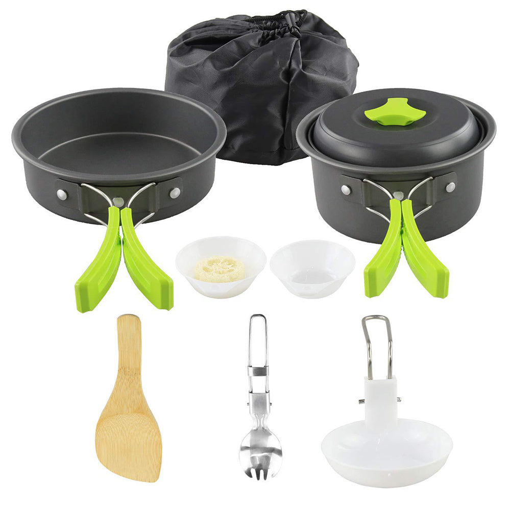 Aluminum Outdoor Camping Cookware Pot Kit