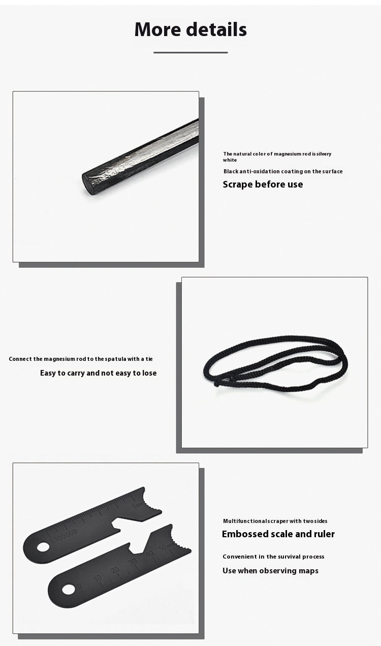 Stainless Steel Flint Fire Scraper